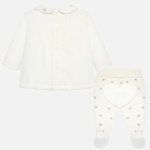 Conjunto polaina aplique bebé