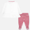 Conjunto polaina volante bebé
