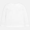 Camiseta manga larga aplique princesa niña