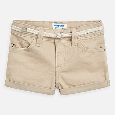 Short con cinturón niña