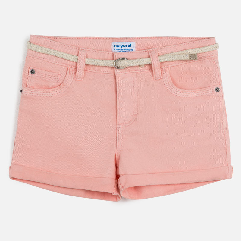 Short con cinturón niña