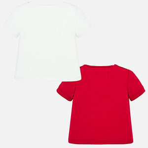 Set camisetas manga corta dibujos bebé recién nacido Mayoral
