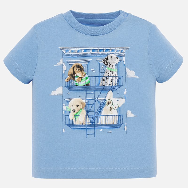 Camiseta manga corta dibujos bebé niño