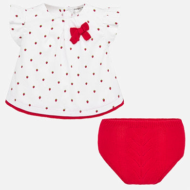 Proximamente! Conjunto blusón lazo y braguita bebé recién nacida