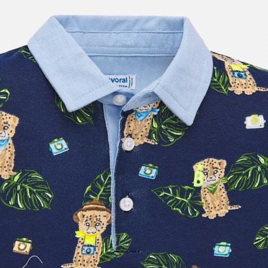 Polo manga corta estampado bebé niño Mayoral