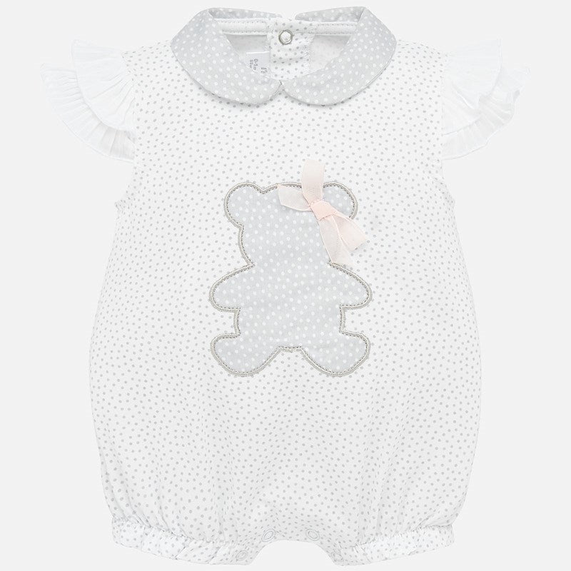 Pijama corto vestir bebé recién nacida Mayoral