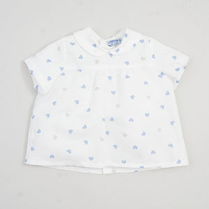 BLUSA NIÑO CORAZONES OCEANO PANGASA