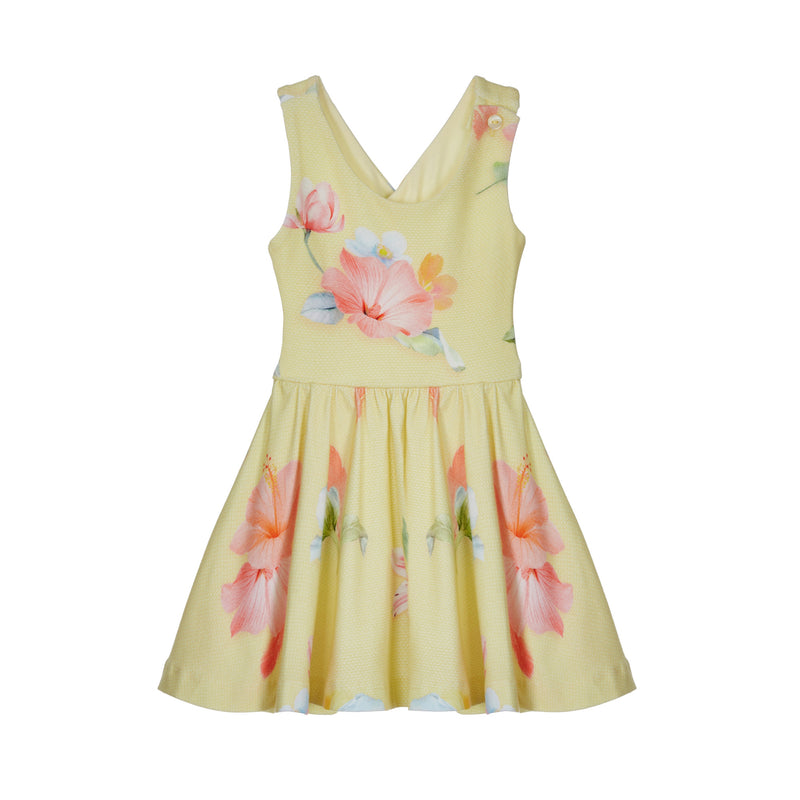 Vestido Lapin House amarillo flores