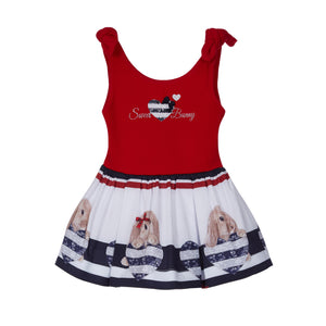 Vestido Lapin House rojo conejitos