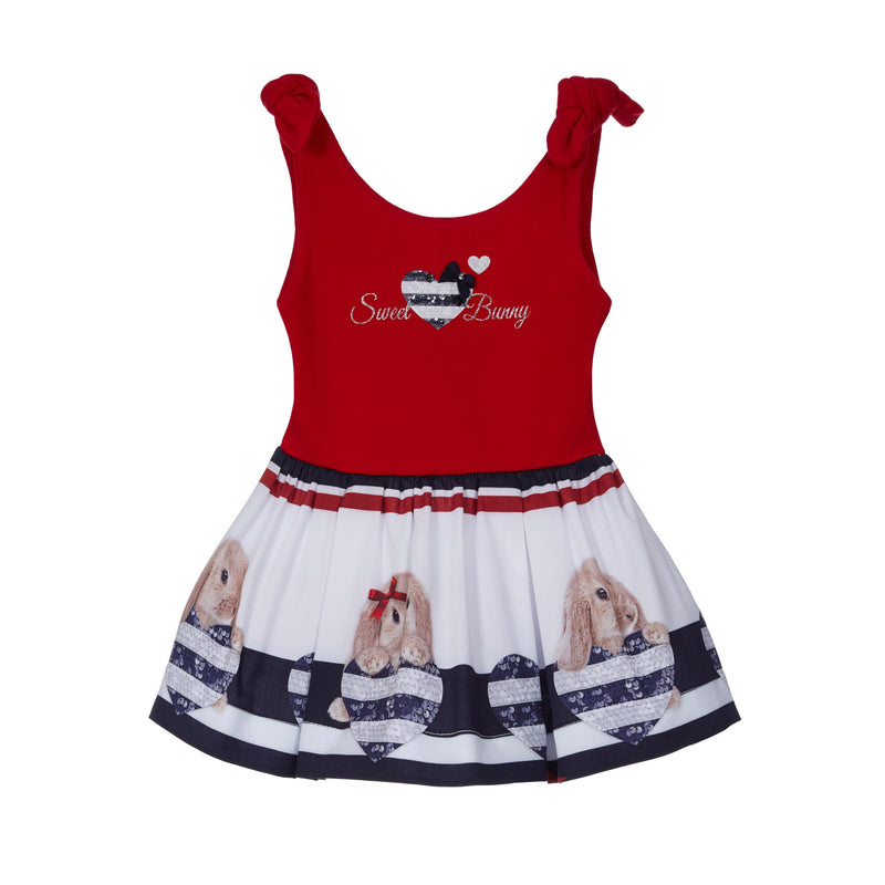 Vestido Lapin House rojo conejitos