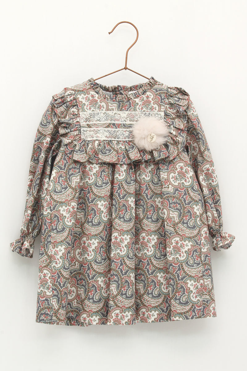 Vestido estampado cachemir Foque