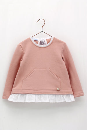 Sudadera con lazo espalda niña Foque