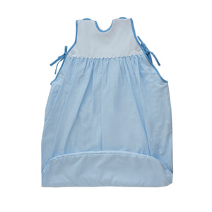 Saco de dormir vichy azul