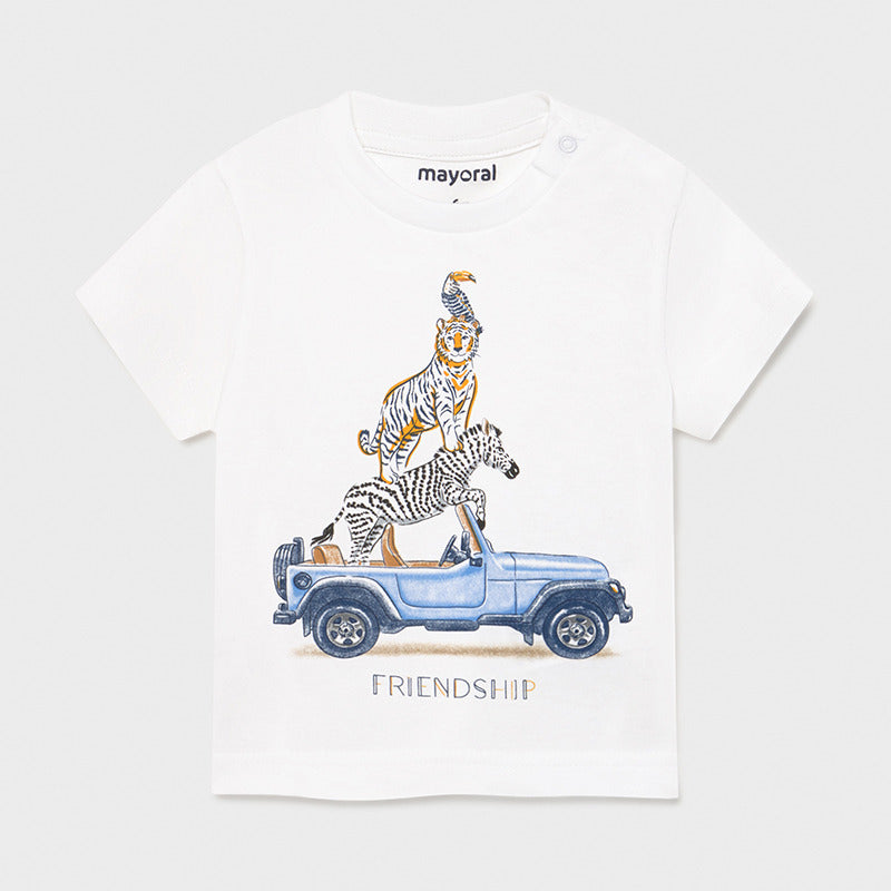 Camiseta manga corta Ecofriends bebé niño. Mayoral