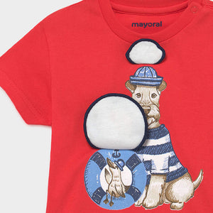 Camiseta PLAY WITH estampado interactivo bebé niño. Mayoral
