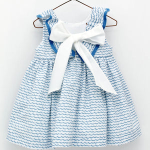 Vestido estampado ondas Foque V21