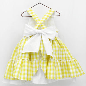 VESTIDO CUADROS  SUN FLOWER FOQUE V21