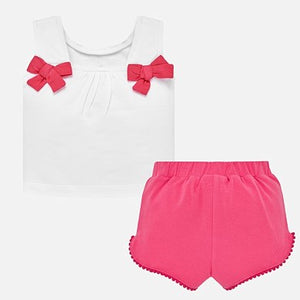 Conjunto shorts y camiseta dibujos bebé niña