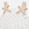 Vestido lunares con braguita bebé niña