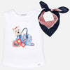 Camiseta tirantes con pañuelo niña