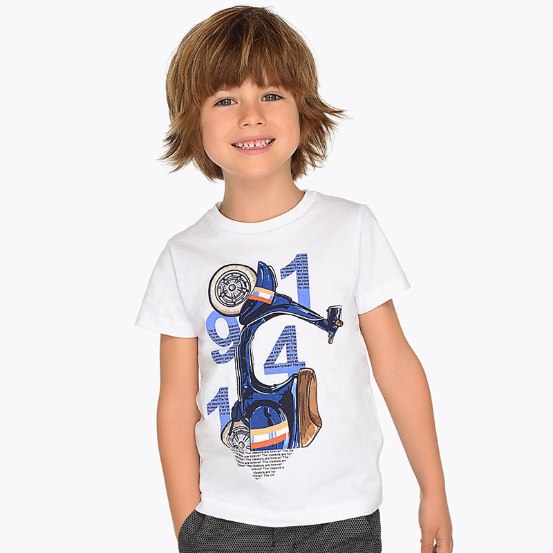 Camiseta manga corta dibujo niño