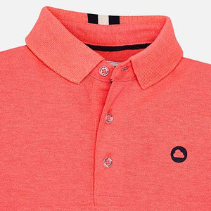 Polo manga corta detalles contraste niño