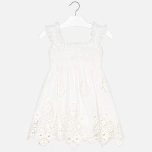 Vestido tirantes bordado niña