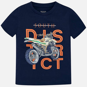 Camiseta manga corta moto niño