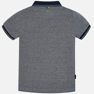 Polo manga corta liso bicolor niño
