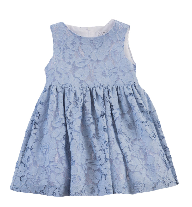 Vestido de puntilla azul Magil