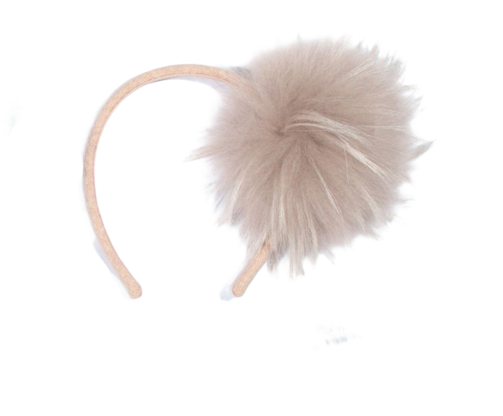 Diadema Ponpom de pelo