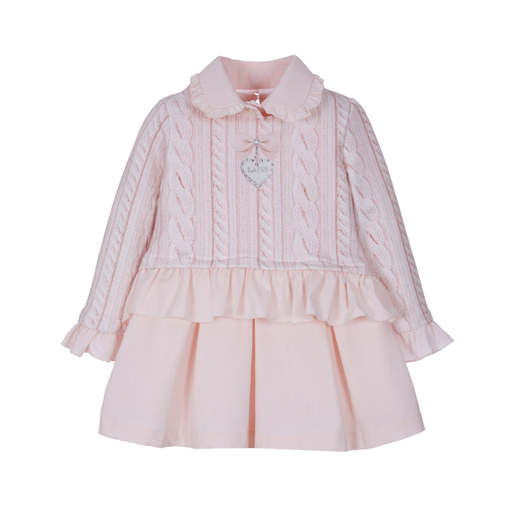 Vestido 2 en en 1 rosa niña