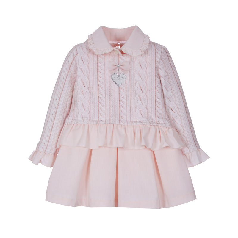 Vestido 2 en en 1 rosa niña