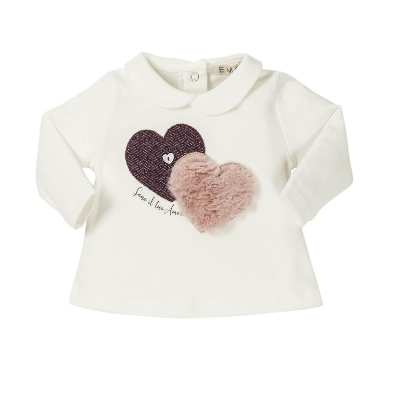 Camiseta niña corazones EMC