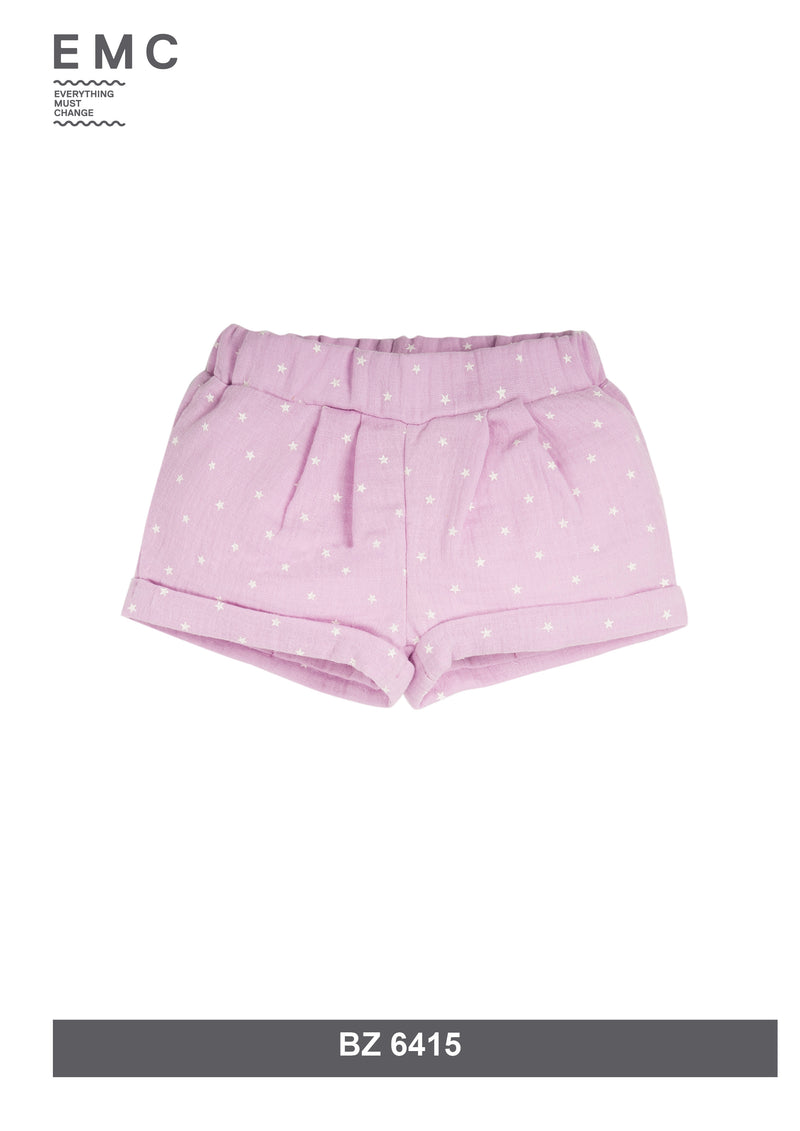 Copia de Pantalon corto rosa bebe niña EMC
