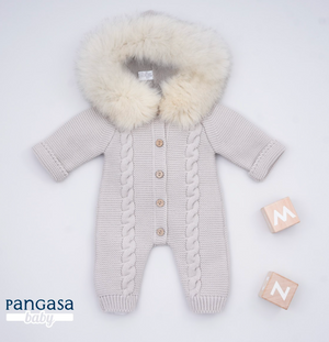Buzo con capucha pelo natural Pangasa