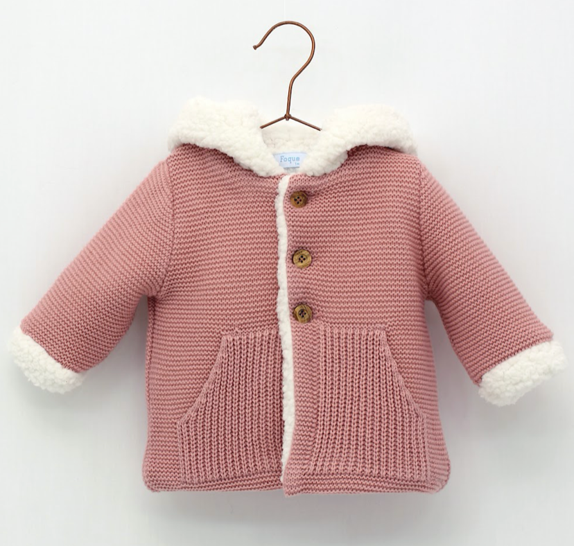 Trenca rosa punto con bolsillos Foque FW22