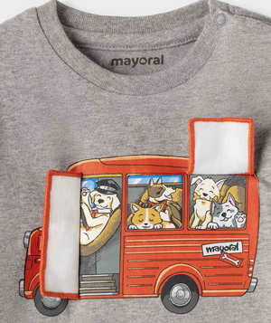 Camiseta "play" autobus Mayoral