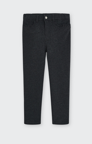 Pantalón básico largo felpa perchada niña Mayoral