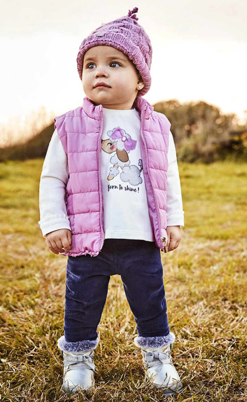 Conjunto de short de niña MAYORAL de top tirantes estampado