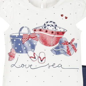 Conjunto bebe niña love sea EMC