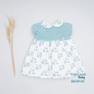 VESTIDO SIN BRAGUITA VERDE MINT PANGASA