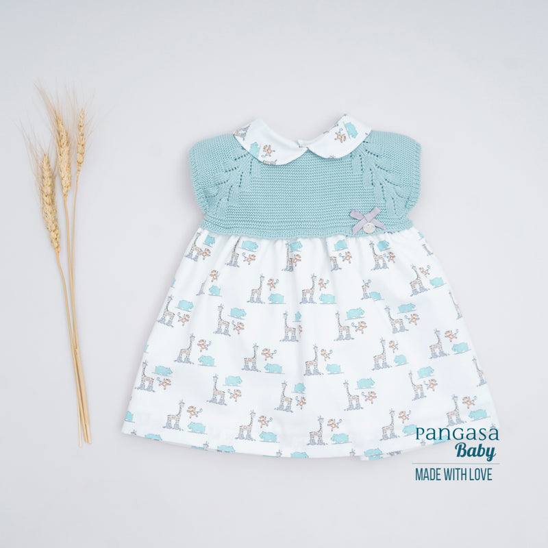 VESTIDO SIN BRAGUITA VERDE MINT PANGASA