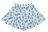 Short de verano niña con estampado flores azules "True blue" de  Dr Kid