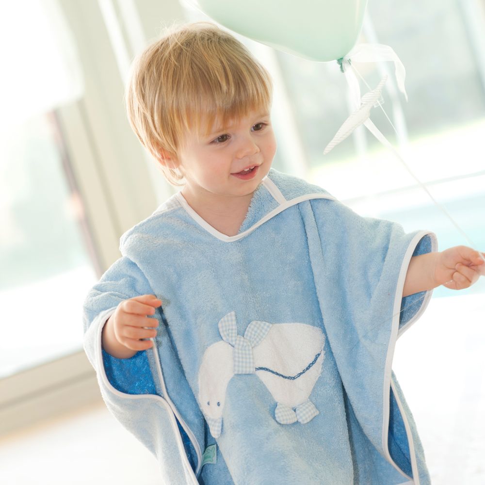 Poncho patito azul