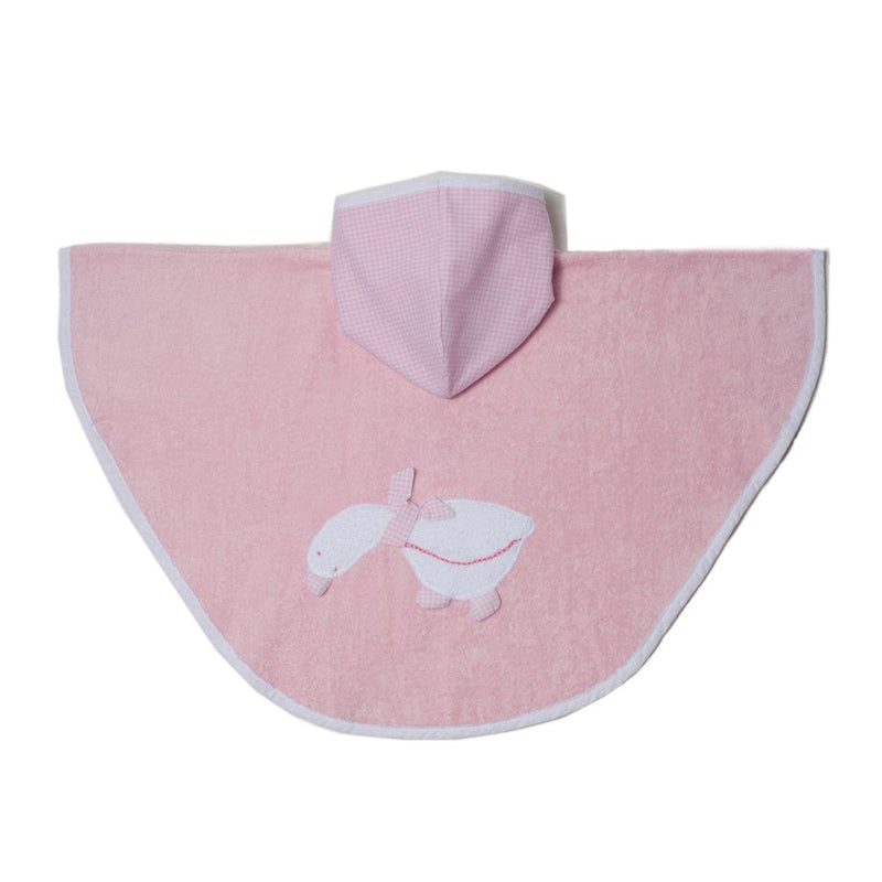 Poncho rosa patito