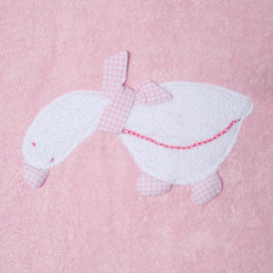 Poncho rosa patito