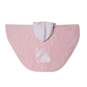Poncho rosa conejito