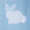 Poncho azul conejito