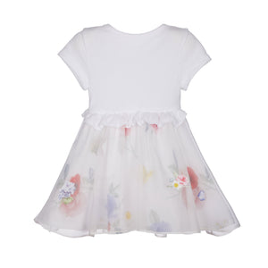 Vestido con aplicación floral Lapin House